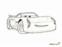 Cars 3: Jackson Storm dibujo para colorear e imprimir | adibujar.com