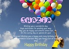Birthday Congratulations for Shazia.