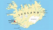 Iceland political map