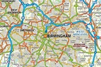 Digital vector map of Greater Birmingham-Coventry @250k scale in ...