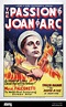 La Pasión de Juana de Arco. Póster de cine antiguo y vintage. 1928 ...