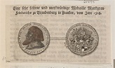 S.L. - [A medal of Frederick I, Margrave of Brandenburg-Ansbach]