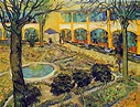 The Courtyard of the Hospital in Arles, 1889 - Vincent van Gogh ...