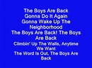 High School Musical 3 - The Boys are Back with Lyrics - YouTube