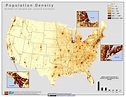 Map Of Us By Population Density - World Map
