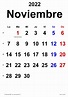 Calendario Noviembre 2022 En Word Excel Y Pdf Calendarpedia De 2021 😊 ...