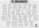 Ficha del abecedario para colorear