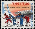 Stamp: Relay Race & Lahti Ski Stadium (Finland(World Championships ...
