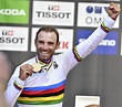 Spain's Alejandro Valverde sprints to road race world title