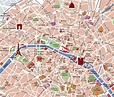 Mapas turísticos de París: Planos de metro, monumentos y distritos