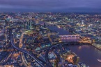 wallpaper london, united kingdom, night city, top view HD : Widescreen ...