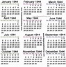 May 1944 Calendar - Printable Calendars AT A GLANCE
