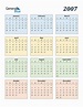 2007 Calendar (PDF, Word, Excel)