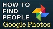 How to find people in Google Photos - YouTube