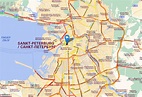 St. Petersburg Carte et Image Satellite