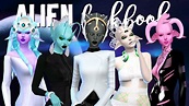 ALIEN LOOKBOOK 👽 + CC LIST | The Sims 4 Custom Content CAS - YouTube