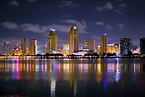 San Diego Skyline at Midnight - Coronado Times