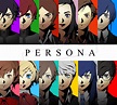 Finally finished this drawing of all the #Persona series's protagonists ...