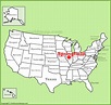 Springfield (Illinois) location on the U.S. Map - Ontheworldmap.com
