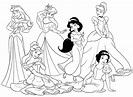 Dibujos de Princesas Disney para colorear e imprimir gratis