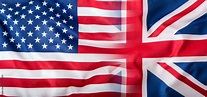 Mixed Flags of the USA and the UK. Union Jack flag. Stock-Foto | Adobe ...
