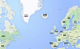 冰岛地理位置和地图图片