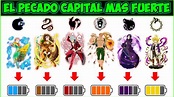 Cuales son los pecados capitales y que significa cada uno