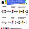 Operaciones COMBINADAS con FRACCIONES – Math3logic
