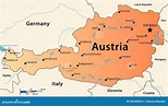 Austria map stock illustration. Illustration of country - 35240056