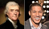 Thomas Jefferson seen alongside sixth-great-grandson in portrait ...