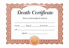 37 Blank Death Certificate Templates [100% FREE] ᐅ TemplateLab