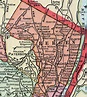 Bergen County, New Jersey, Map, 1905, Cram, Hackensack, Saddle River ...