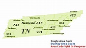 Find Tennessee Area Codes by Map
