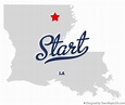 Map of Start, LA, Louisiana