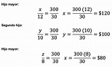 Repartos proporcionales - Explicaciones de Matemáticas - Guías ...
