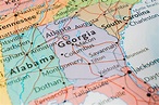 Map of Georgia USA