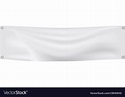 White banner mockup realistic style Royalty Free Vector