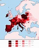 Distribution of Catholics in Europe, 2020 (based on PEW, Catholic ...