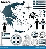 Mapa de Grecia ilustración del vector. Ilustración de contorno - 28349240