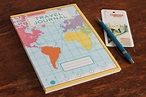 Reise-Tagebuch 'Travel Journal World Map' - Koffer, Trolleys, Trips und ...