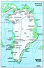 Greenland administrative detailed map. Administrative detailed map of ...