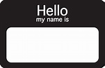 Name tag. Hello, my name is 4734114 Vector Art at Vecteezy