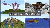 Minecraft - How To Place All Structures - YouTube