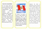 Día de la bandera Perú triptico