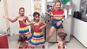 Luciana Abreu e as quatro filhas dançam em divertido momento