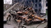 Historia y tecnología militar: T-72B destruido en Grozni, 1995