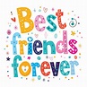 Best Friends Forever Logo Design Happy Friendship Vec - vrogue.co