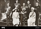 Königliche Familie von König George v. von England Stockfoto, Bild ...