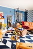 Mid Mod Eclectic Living Room • PMQ for two