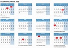 Calendario laboral 2022: Días festivos y puentes